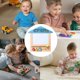 thumbnail image 4 of Magnetic Drawing Board for Kids, Wooden Doodle Board Erasable Learning Toy for Children 3, 4 of 5
