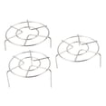 thumbnail image 5 of HOMEMAXS 3 Pcs Air Wire Steam Rack Pot Stand Kitchen Tool 15X8CM Silver, 5 of 8