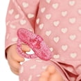 thumbnail image 5 of LullaBaby – Muñeca bebé realista de 14 pulgadas – Tono de piel claro y ojos grises – Cuerpo suave y conjunto extraíble – Gorro rosa y accesorio para chupete – Juguetes para niños de 2 años en adelante, 5 of 5