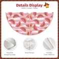 thumbnail image 3 of Rateoe Cute Watermelon Pattern Christmas Tree Skirt with Ties , Christmas Tree Decorations, Farmhouse Christmas Decor Xmas Holiday Decorations-36", 3 of 6