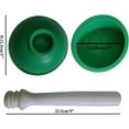 thumbnail image 2 of Coralpearl Drain Plunger, Small Hand Force Plumber Helper, Little 4 inch Cup Clog Remover, Tiny Rubber Unclogger in 9" Short Handle for Kitchen Sink, Bathroom Toilet, Shower Bath Tub (Green), 2 of 4