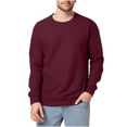 thumbnail image 3 of lcziwo Prime Sales Long Sleeve Shirts for Men Casual Waffle Knited Crewneck Sweatshirts Solid Color Slim Fit Pullover Blouse 2025 Going Out Tops, 3 of 9