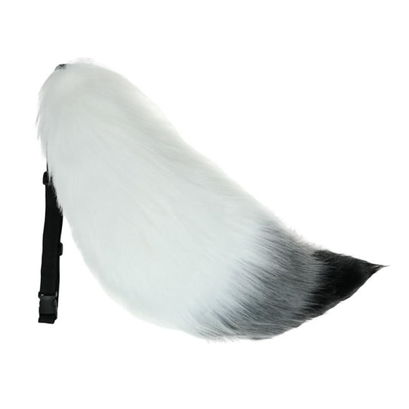 Faux Furry Fox Long Tail Anime Cosplay Props Kids Adult Costume Supplies Stage S 65cm