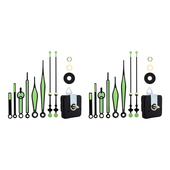 Sonducket Clock Movement Mechanism Quartz Clock Motor Movement DIY Repair Parts 2piezas Tipo K 3 juegos de agujas
