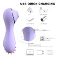 thumbnail image 4 of Vibrador de clítoris vibrador femenino vibrador pequeño con control remoto estimulador lamiendo y chupando vibrador 3 en 1 masaje erótico del clítoris juguete sexual para adultos estimulación del punt, 4 of 9