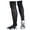 Black, variant on Kids Soccer Socks Striped Knee High Tube Socks Football Uniform Sports Socks for Boys Girls 6-12 Years