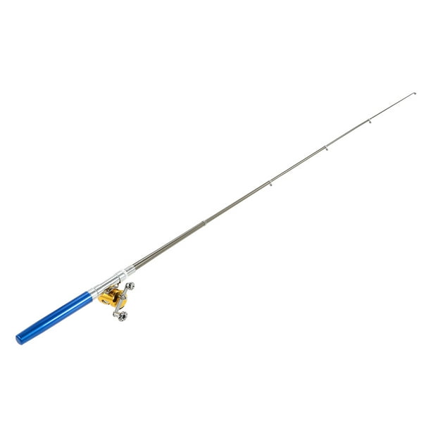 Fishing Rod Reel Combo Set Mini Telescopic Portable Pocket Pen Fishing Rod  Pole + Reel Aluminum Alloy Fishing Line Soft Lures Baits Jig Hooks 