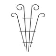 thumbnail image 2 of Black Metal Garden Trellised With Curved Top Plants Support Stake For Climbing Vines And Flowers, 2 of 6