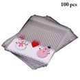 thumbnail image 1 of 100PCS Christmas Treat Bags Creative Patterns Cookie Bags Candy Treat Bags, 1 of 3