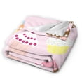 thumbnail image 3 of XMXY Fleece Throw Blanket for Couch, Cupcakes Background Lightweight Plush Fuzzy Cozy Soft Bed Blankets and Throws for Sofa, 60"x50" inches, 3 of 8