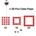 thumbnail image 4 of HEJULIK Cake Pop Display Stand, 56 Holes Clear Acrylic 3 Tier Square Cupcake Dessert Holder Weddings Baby Showers Birthday Parties Anniversaries Halloween Candy Decorative, 4 of 5