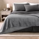 thumbnail image 2 of Manta de Cama Bare Home de Felpa Sherpa Reversible Matrimonial/Queen Gris, 2 of 6