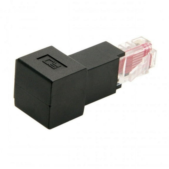FVH Up Angled 90 Degree 8P8C FTP STP UTP Cat 5e Male to Female Lan Ethernet Network Extension Adapter