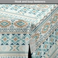 thumbnail image 4 of Aztec Dog Crate Cover, Geometric Print of Civilization Ornaments in Pastel Nature Tones, Easy to Use Pet Kennel Cover Small Dogs Puppies Kittens, 7 Sizes, Tan Slate Blue, by Ambesonne, 4 of 6