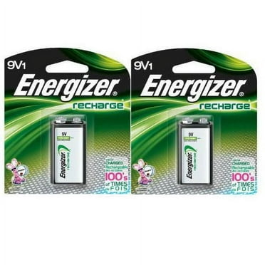 2 Pack Energizer 9V Rechargeable Battery NH22NBP NiMH 8.4V- 175mAh,
