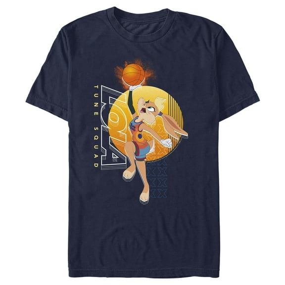 Men's Space Jam: A New Legacy Lola Bunny Profile  Graphic Tee Navy Blue 2X Large