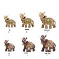 thumbnail image 2 of Elefante esculpir estatua estatuilla resina librería decoración Animal artesanía habitación mascotas accesorios recuerdo de la suerte Decoración del hogar Verde, 4.1x2.0x4.1 pulgadas Medio Billuyoard HA076984-02, 2 of 6