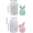 thumbnail image 2 of 2pcs Easter Rabbit Silicone Moulds Reusable 3D Bunny Candle Mold, 2 of 7