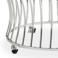 thumbnail image 6 of Bowery Hill 3 Piece Glass Top and Metal Base Occasional Table Set in Chrome, 6 of 9