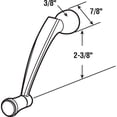 thumbnail image 2 of Pella, 3/8 in. Bore, Copperite, Window Crank Handle, 2 of 2