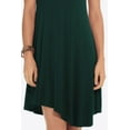 thumbnail image 3 of Women's Short Sleeve V-Neck Knee Length Dress 95% Rayon 5% Spandex Fabric Soft Stretchy Comfortable Easy Care Everyday, 3 of 4