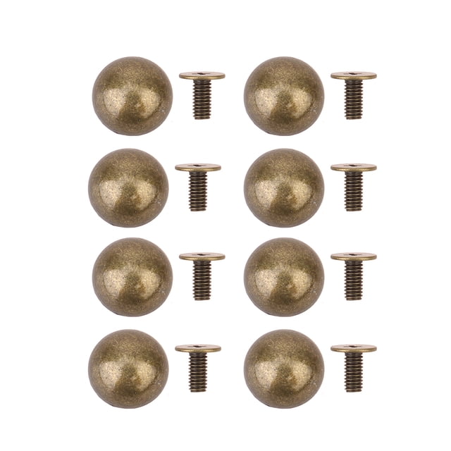 KAKOWELY Metal Rivet 20pcs Zinc Alloy Rivet Screw Rivet Mushrooms Rivet Punk Semicircular Rivet0.47"X0.47"X0.24"