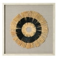 thumbnail image 4 of American Art Decor Handmade Framed Natural Straw and Linen Wall Art Decor, Beige/Black - 23.5" x 23.5", 4 of 6