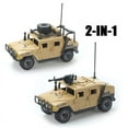 thumbnail image 6 of TBS Assault Team Military Hummer Jeep Armored Vehicle Building Block Model Army Mini Soldier Transport Chariot Toys Kit Gift, 6 of 9