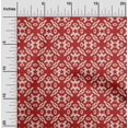 thumbnail image 2 of oneOone Tissu en Rayonne Rouge Imprimé Dabu Asiatique Tissu pour Robe Tissu Imprimé au Mètre 56 Pouces de Large, 2 of 4