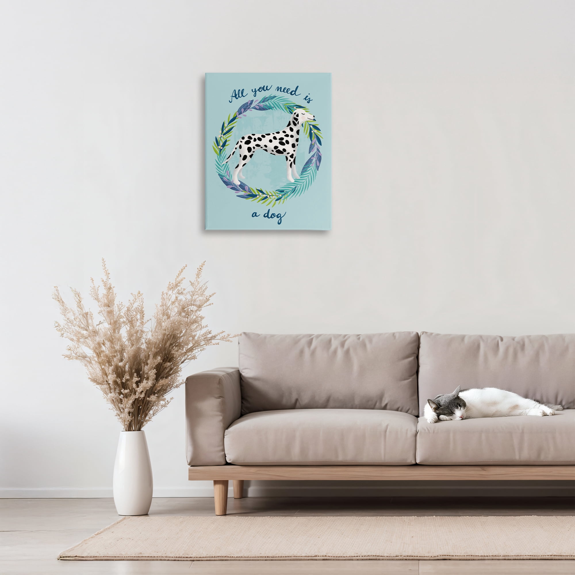 Stupell Industries All You Need Is A Dog Canvas Wall Art, design by Metka Hiti
