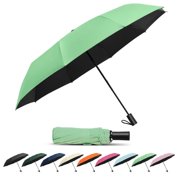 46" Travel Sun & rain Umbrella, Lightweight Windproof Umbrella, Portable Lightweight Compact Parasol with 95% UV Protection for women and men