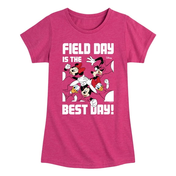 Disney - Field Day Best Day - Toddler And Youth Girls Short Sleeve Graphic T-Shirt