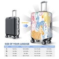thumbnail image 6 of Easygdp Zebra Colourful Double-Sided Printed Elastic Suitcase Protective Cover,Invisible Zipper, Business Trip Luggage Cases,Washable And Resistant To Falling -Large, 6 of 9