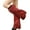 Wine Red, variant on 1 Pair Female Leggings Medium Tube Solid Soft Anti-cold Warm Keeping Faux Fur Knee-length Hipster Warm Sock for Daily