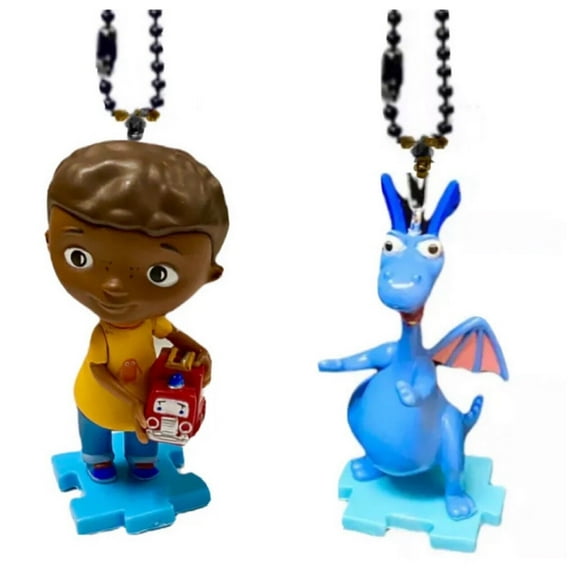 Donny & Stuffy Dragon Pvc Keychain Dangler Figure Doc McStuffins Ornament Charm