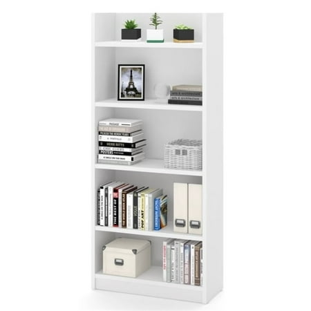 Bestar Pro Linea 5 Shelf Bookcase In White Walmart Canada
