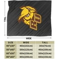 thumbnail image 3 of Rowan University Fleece Blanket, Very Soft Microfiber Flannel Blanket for Couch Warm and Cozy for All Seasons, 3 of 6