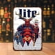 thumbnail image 3 of Placa de Metal Vintage de hierro cerveza Lite pintura rectangular Wdftyju decoración artística 20x30cm, 3 of 9