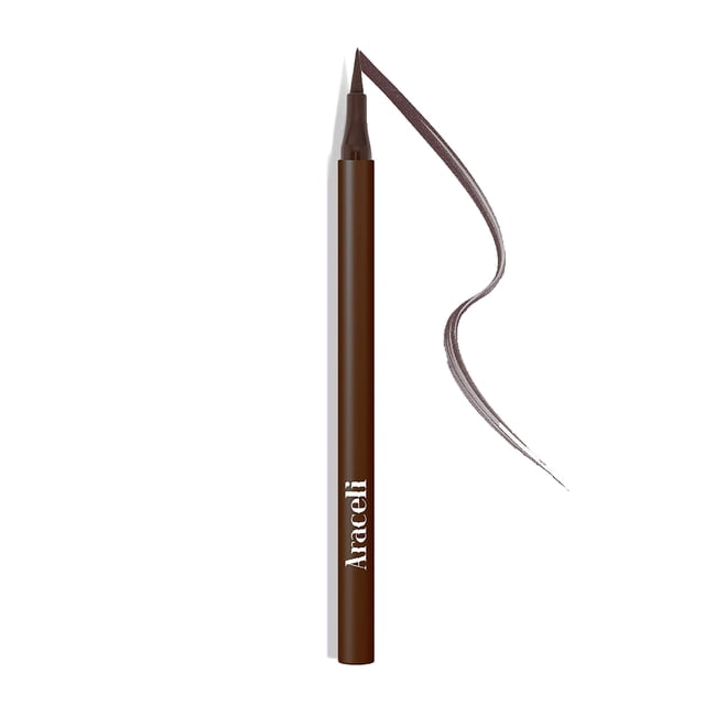 Lápiz delineador de ojos Aracelli Beauty resistente al agua de larga duración, marrón