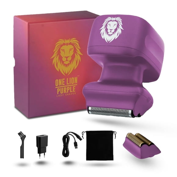 Afeitadora Skull Shaver One Lion Purple Pro para mujer | Depilación impecable | Afeitadora eléctrica con tecnología de láminas dobles escalonadas