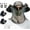 Full-face-e, variant on Solar Fan Hat, Wide Brim UPF 50+ Sun Hat with Dual USB/Solar Fans, Gray, One Size