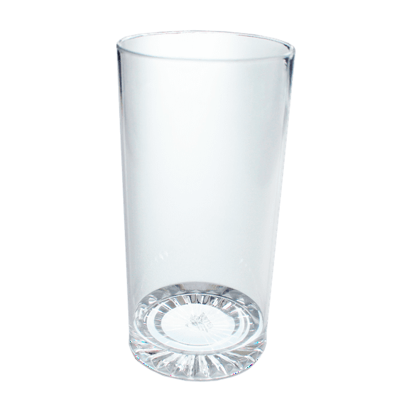 PACK DE  6 VASO MEXICO PISO LISO POLIESTIRENO CRISTAL 12 OZ.