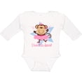 thumbnail image 3 of Inktastic Monkey Love Tutu Dance Girls Long Sleeve Baby Bodysuit, 3 of 5