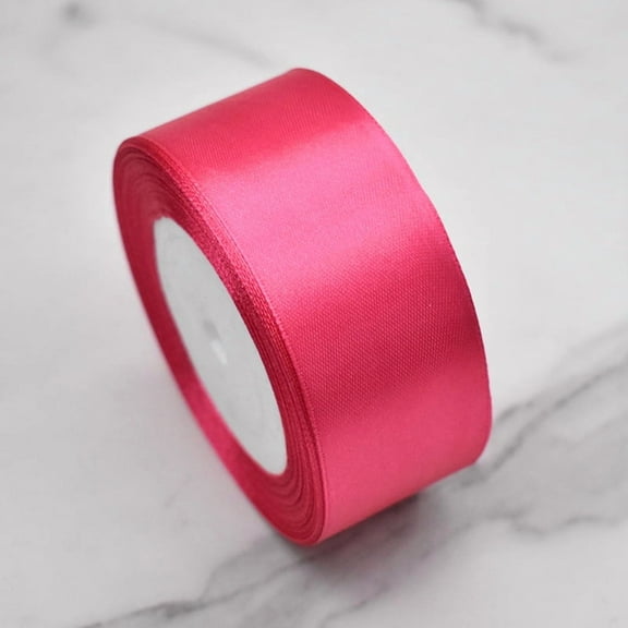 Nvzi 3 rolls Dark Pink ribbon -1.57 inches wide x 25 yards long ribbon, smooth surface, perfect for gift wrapping, wedding bouquets and holiday crafts, party decoration ribbons