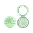 thumbnail image 4 of Travel Ready Foldable Hair Tool Mirror Comb Set In Adorable Shell Case Hair Comb, 4 of 11