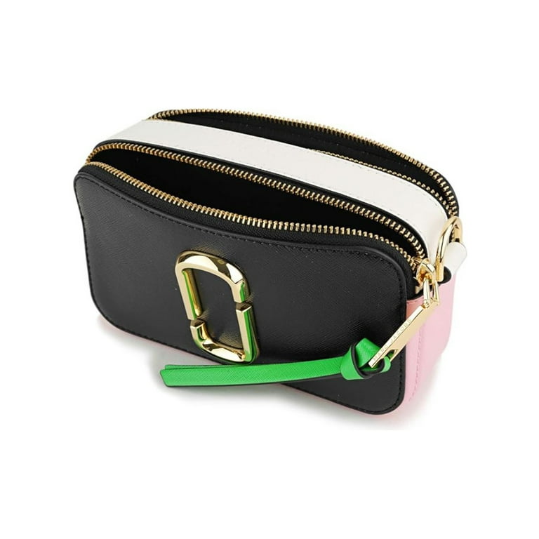 Marc Jacobs Women's Snapshot Camera Bag, Black/Baby Pink One Size