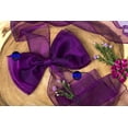 thumbnail image 6 of mds Pack of 125 Organza Chair Sash Bow Sashes for Wedding Decoration -Dark Purple, 6 of 7