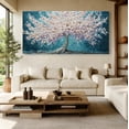 thumbnail image 6 of Large White Trees of Life Canvas Wall Art, Creative Trees Decor Painting Canvas Print for Living Room, Bedroom, Office Decorations, Gifts for Men, 6 of 7