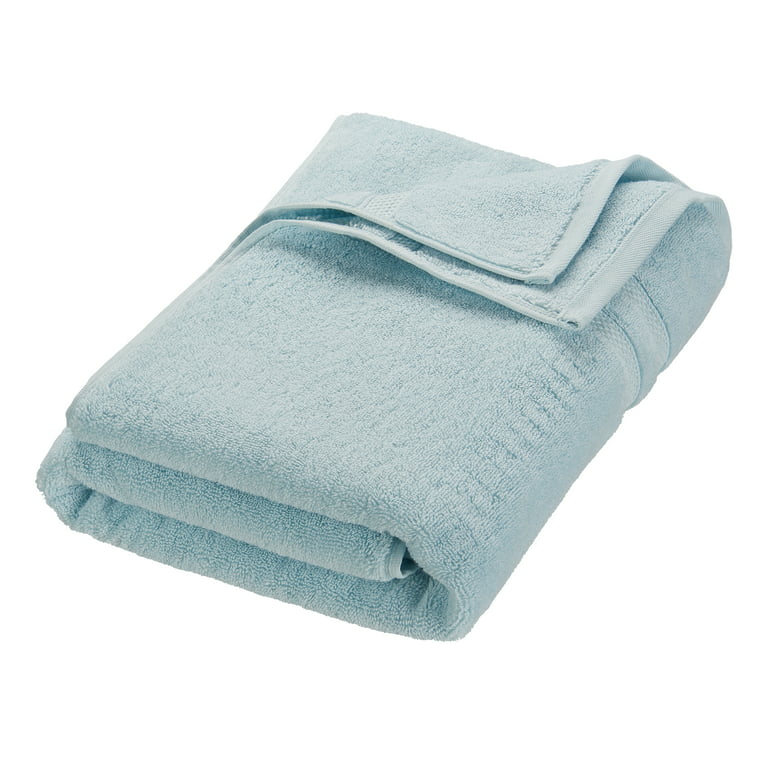 Turkish Cotton Bath Towel Set Light Blue