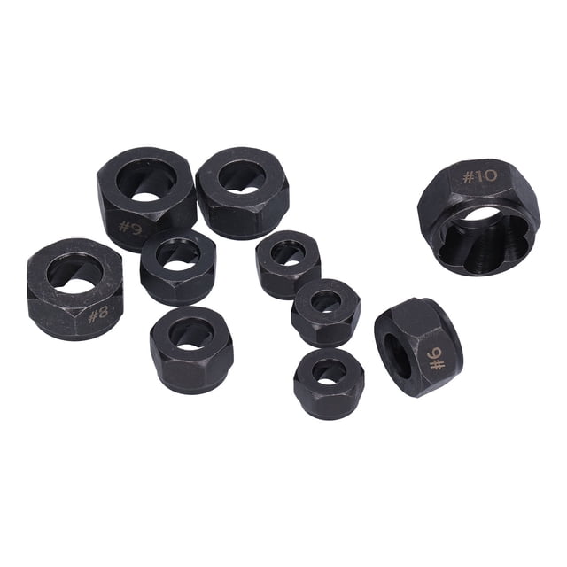 Extracteur d'Écrou Cassé, 10Pcs Écrous en Acier Allié Vanadium Outil de Démontage pour la Réparation pour Maintenir le Style Bas